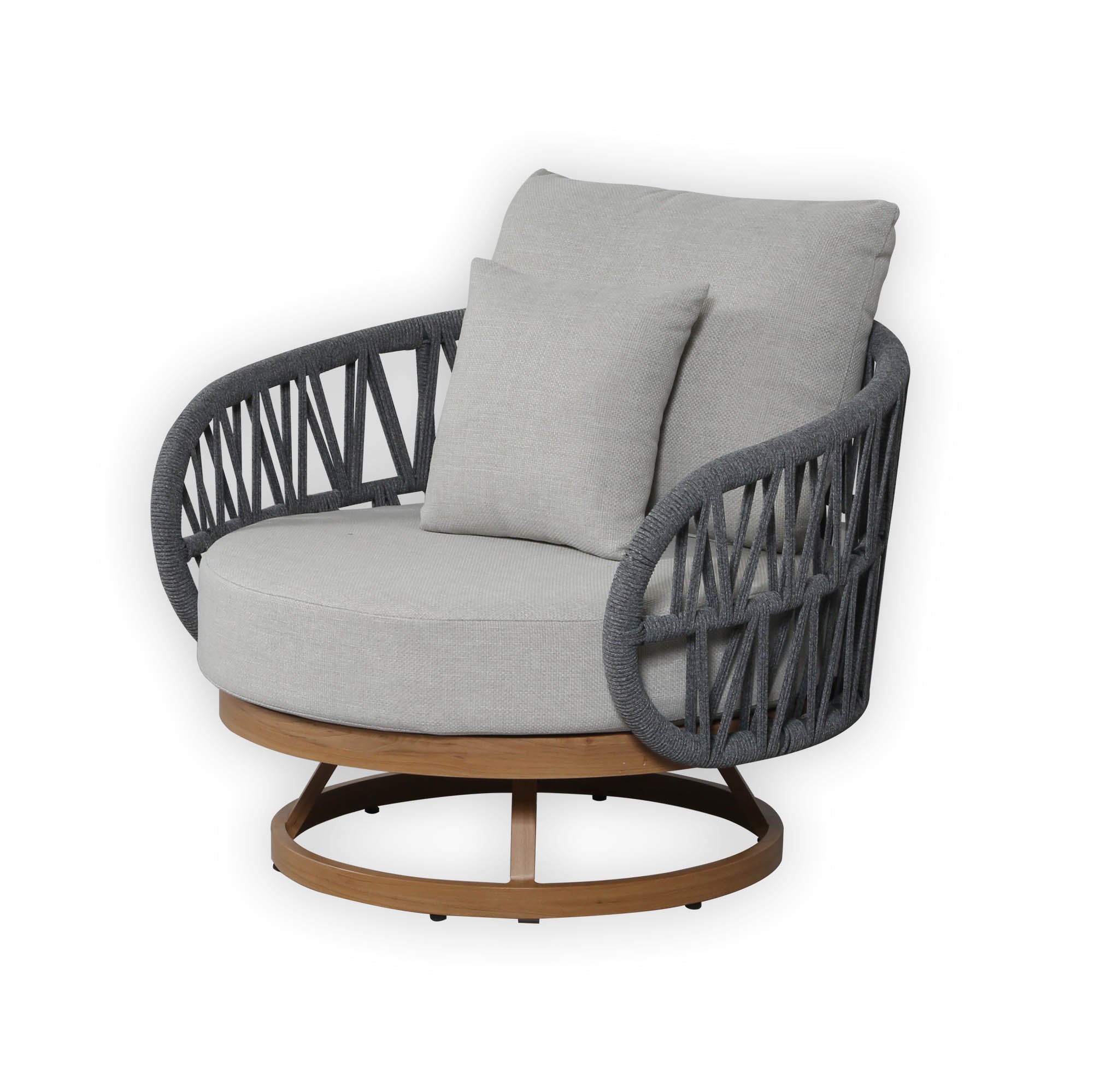 Due in 15/06/26 |Luna Range White & Anthracite Rope Sofa Set | Premium Outdoor Lounge Furniture