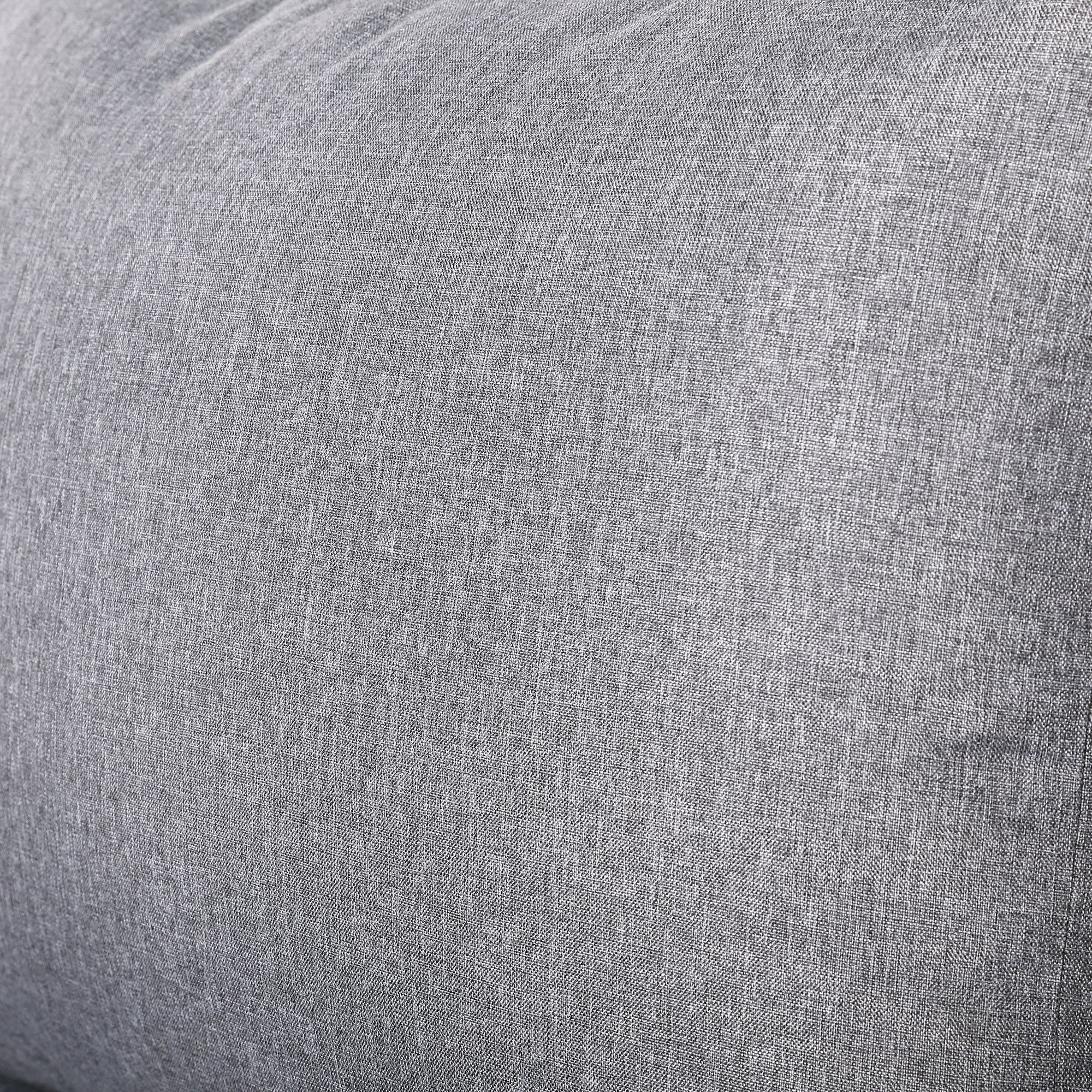 Dune Range Large Sofa Set Charcoal Aluminium Frame With Grey Cushions