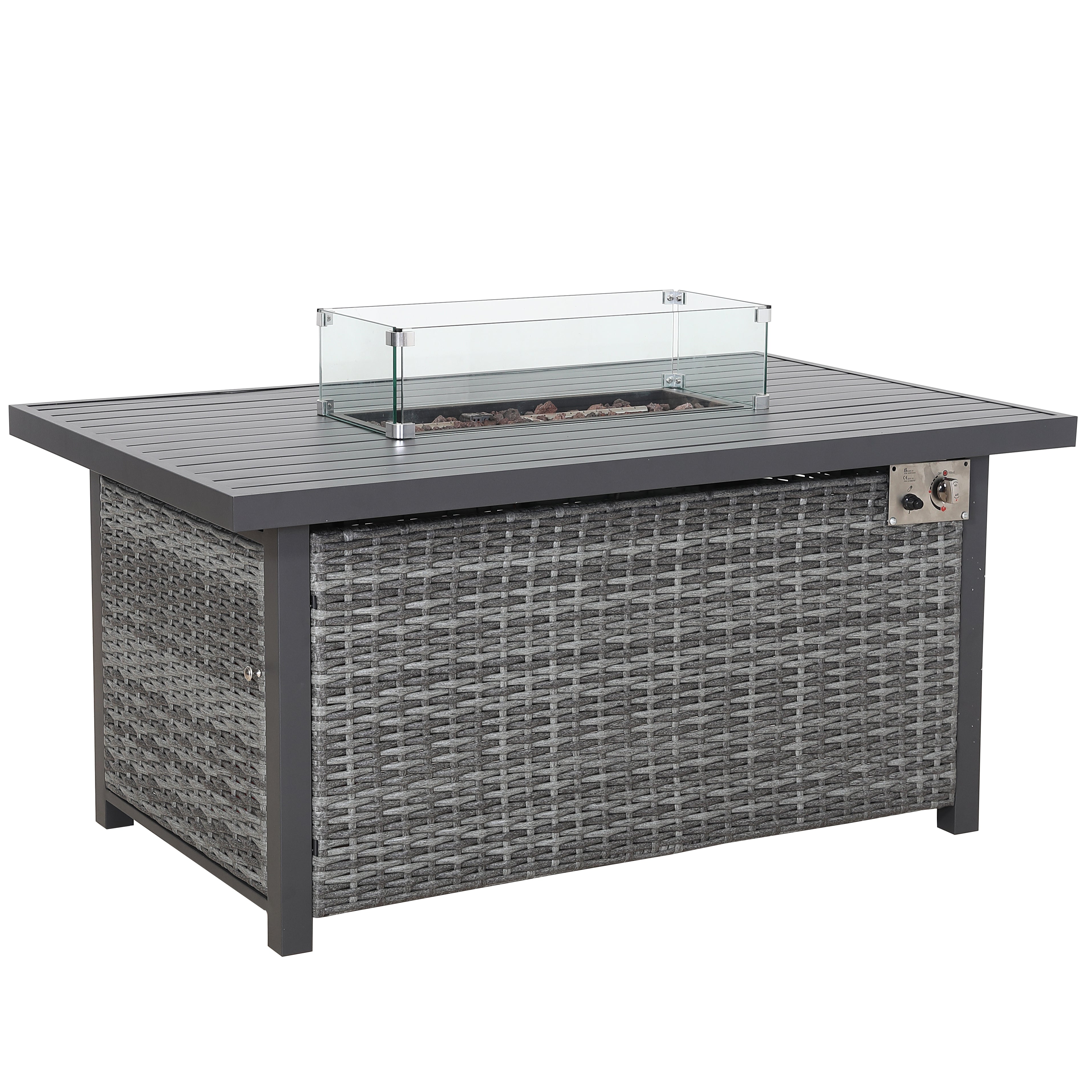 Titan Range High Back Right Hand Corner Sofa Set with Fire Pit Table