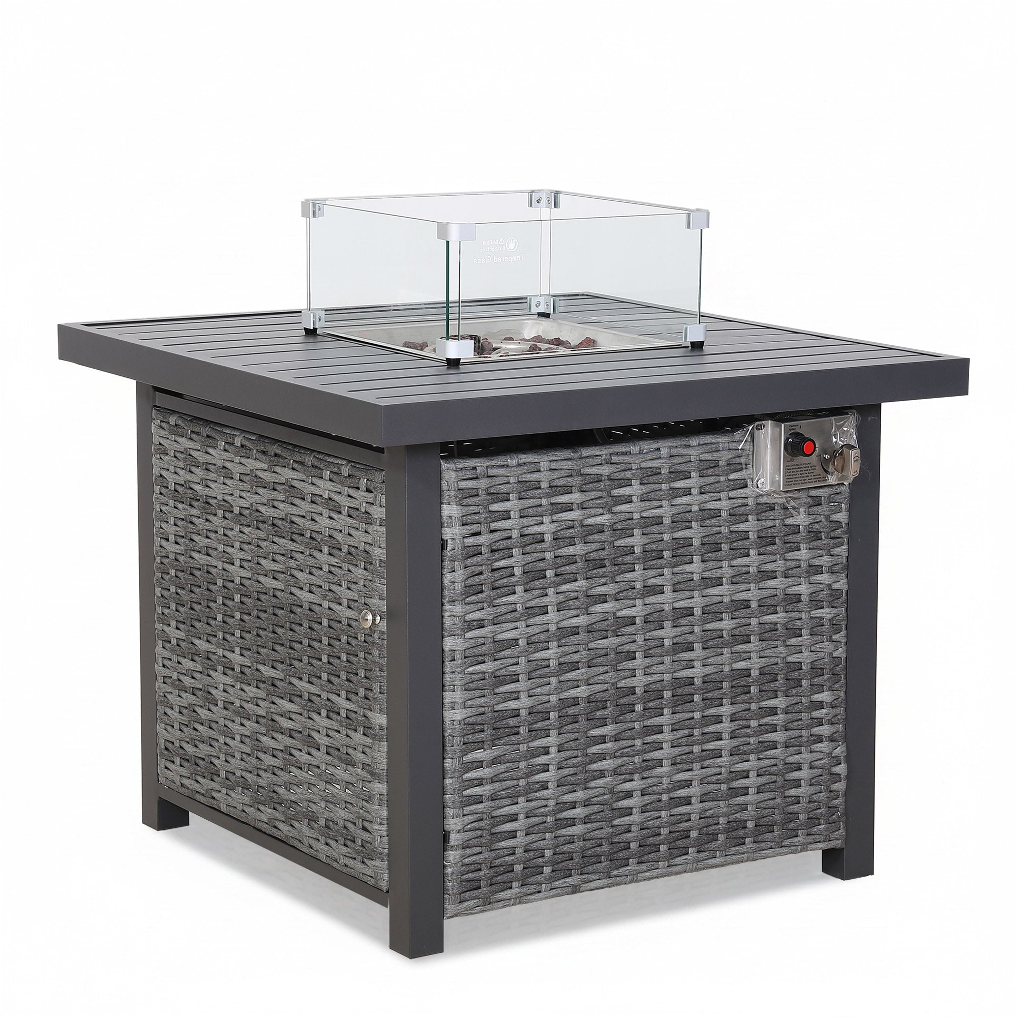 Titan Range Square Corner Sofa Set with Fire Pit Table