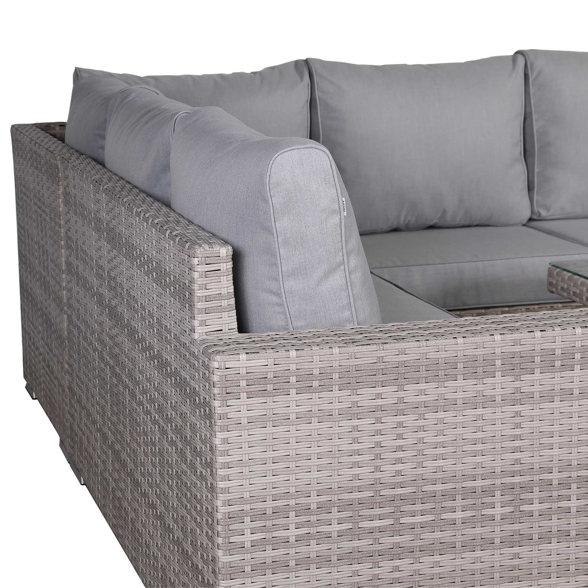 Aurora Range High Back Left Hand Corner Sofa Set with Rising Table