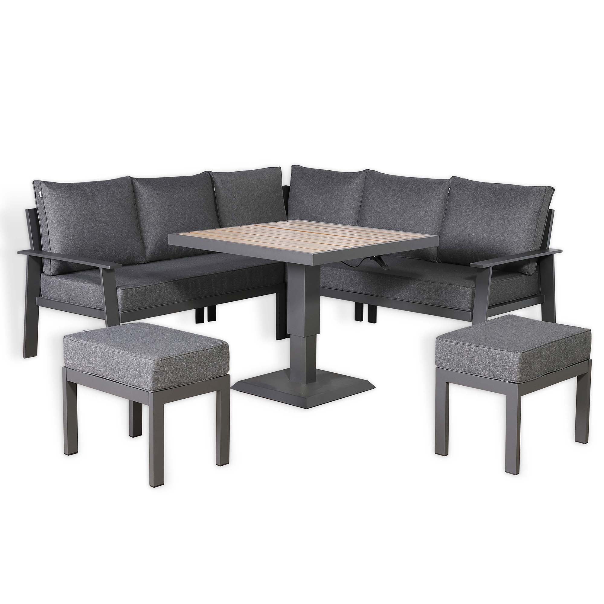 Titan Range Square Corner Sofa Set with Rising Table