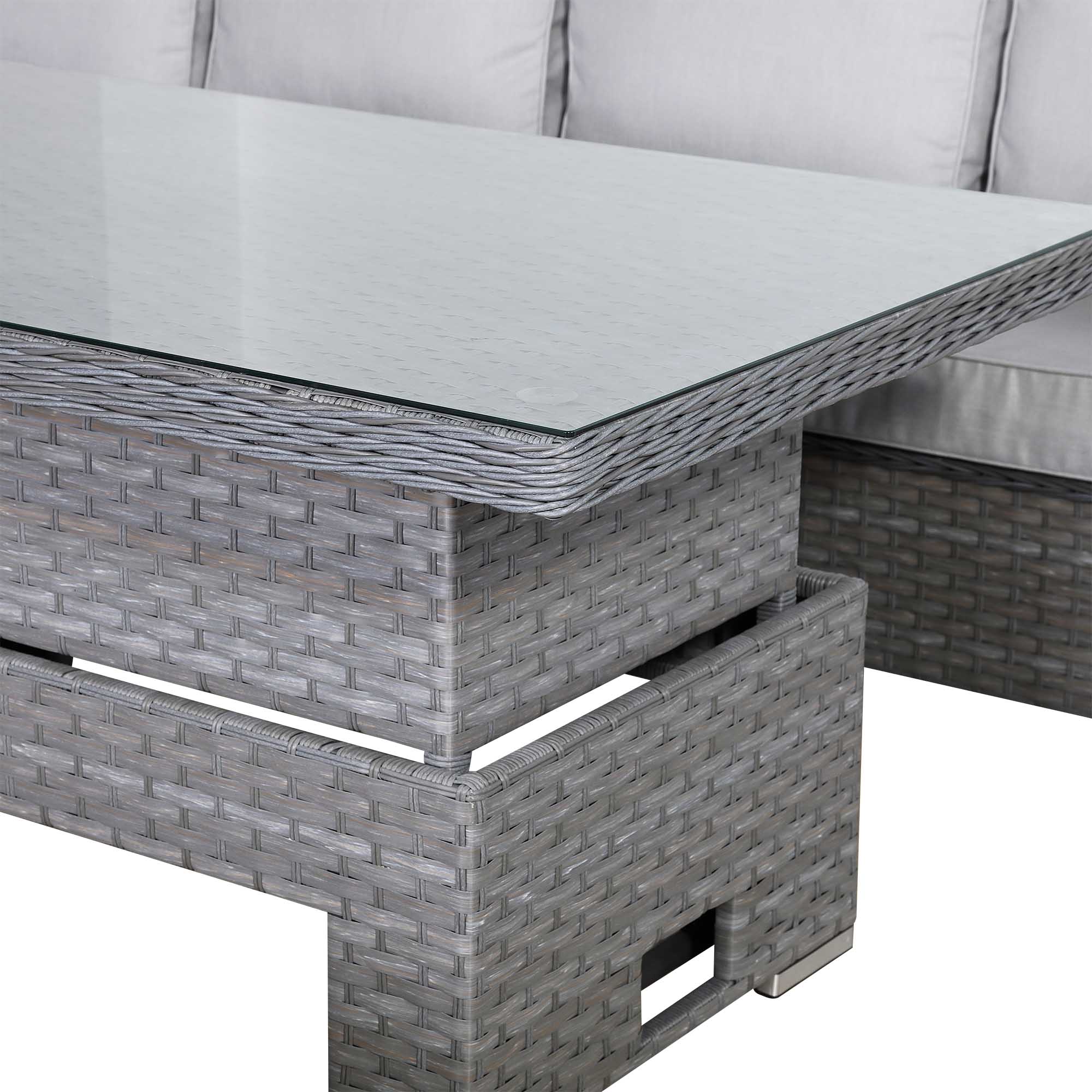 Catalina Range Modular Corner Sofa Set With Rising Table
