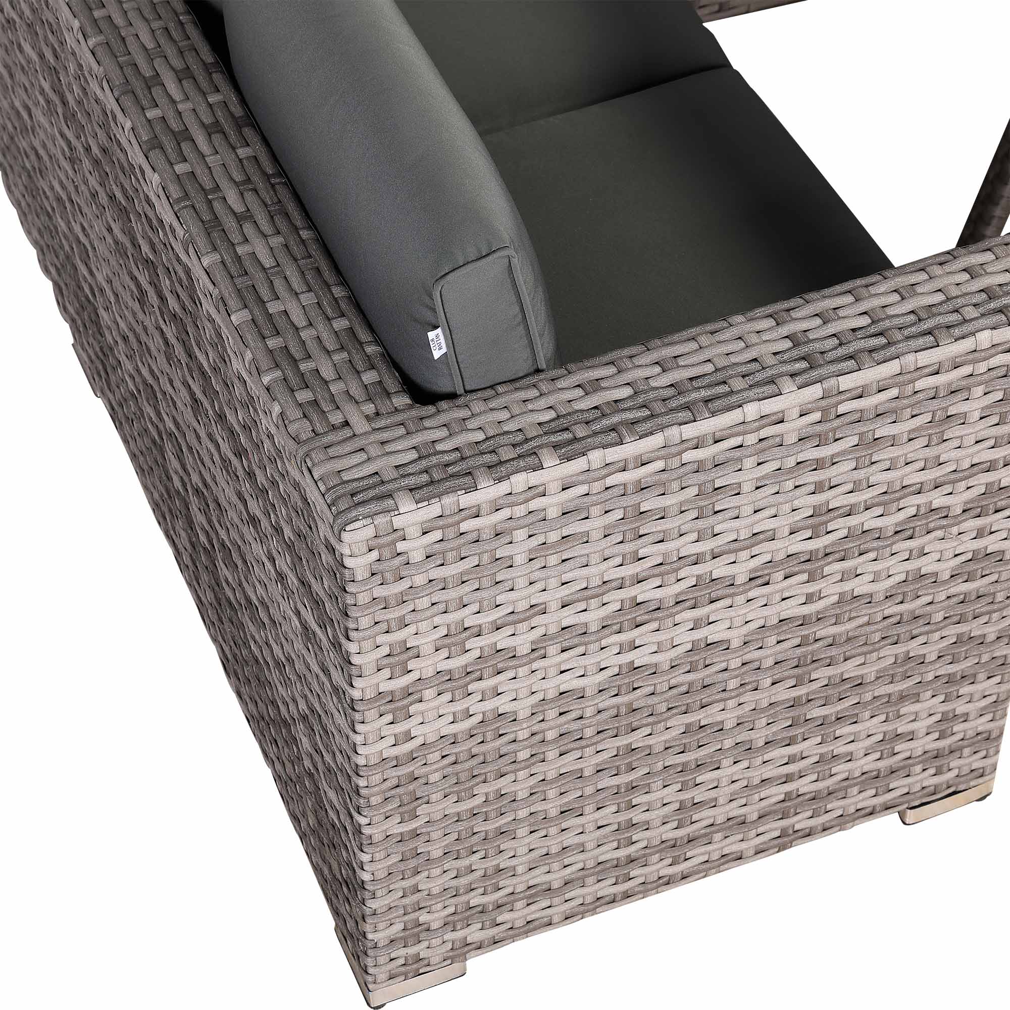 IN STOCK | Bristol 7-Seater Rattan Corner Sofa Dining Set | All-Weather Patio Sectional with Dining Table & Footstools