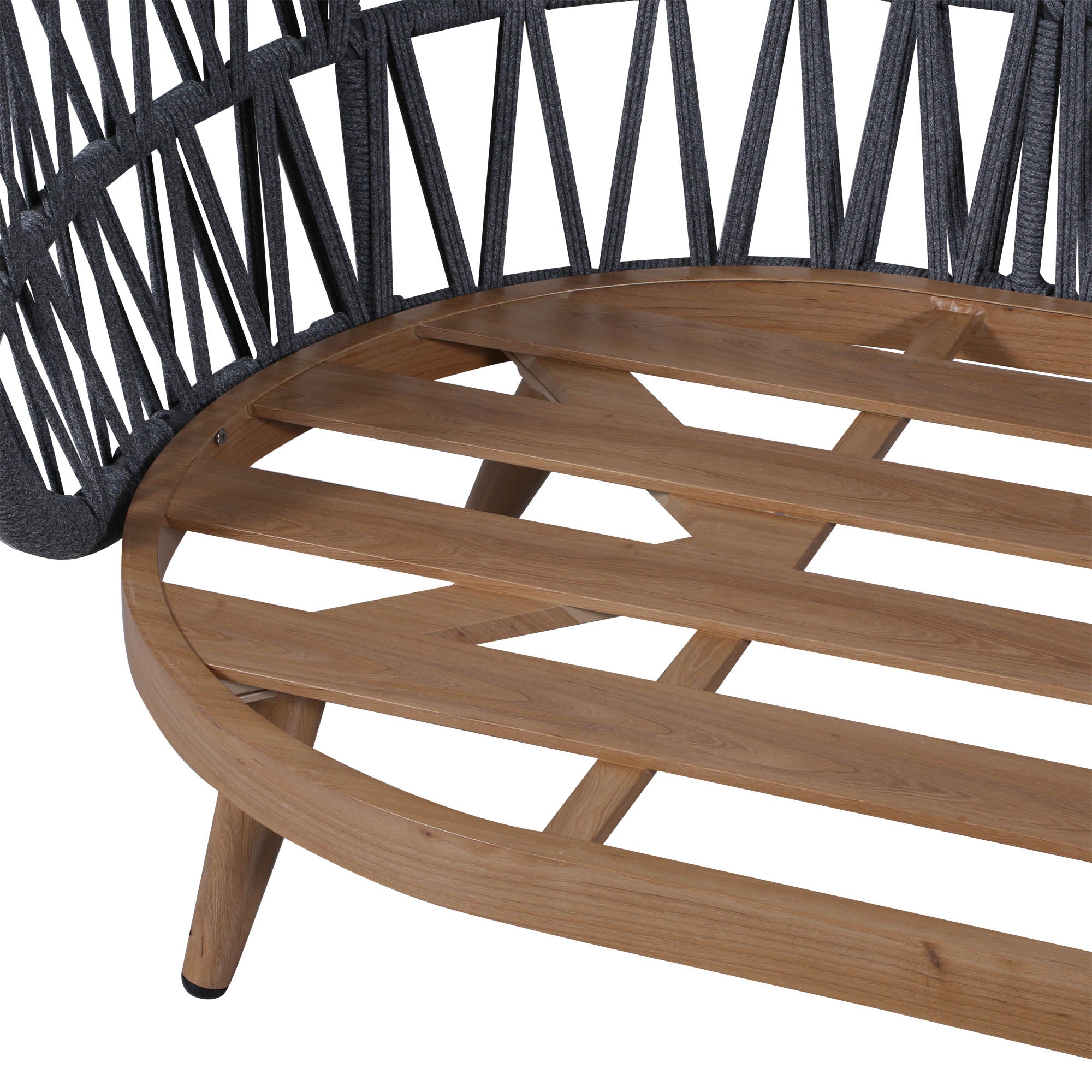 Due in 15/06/26 |Luna Range White & Anthracite Rope Sofa Set | Premium Outdoor Lounge Furniture