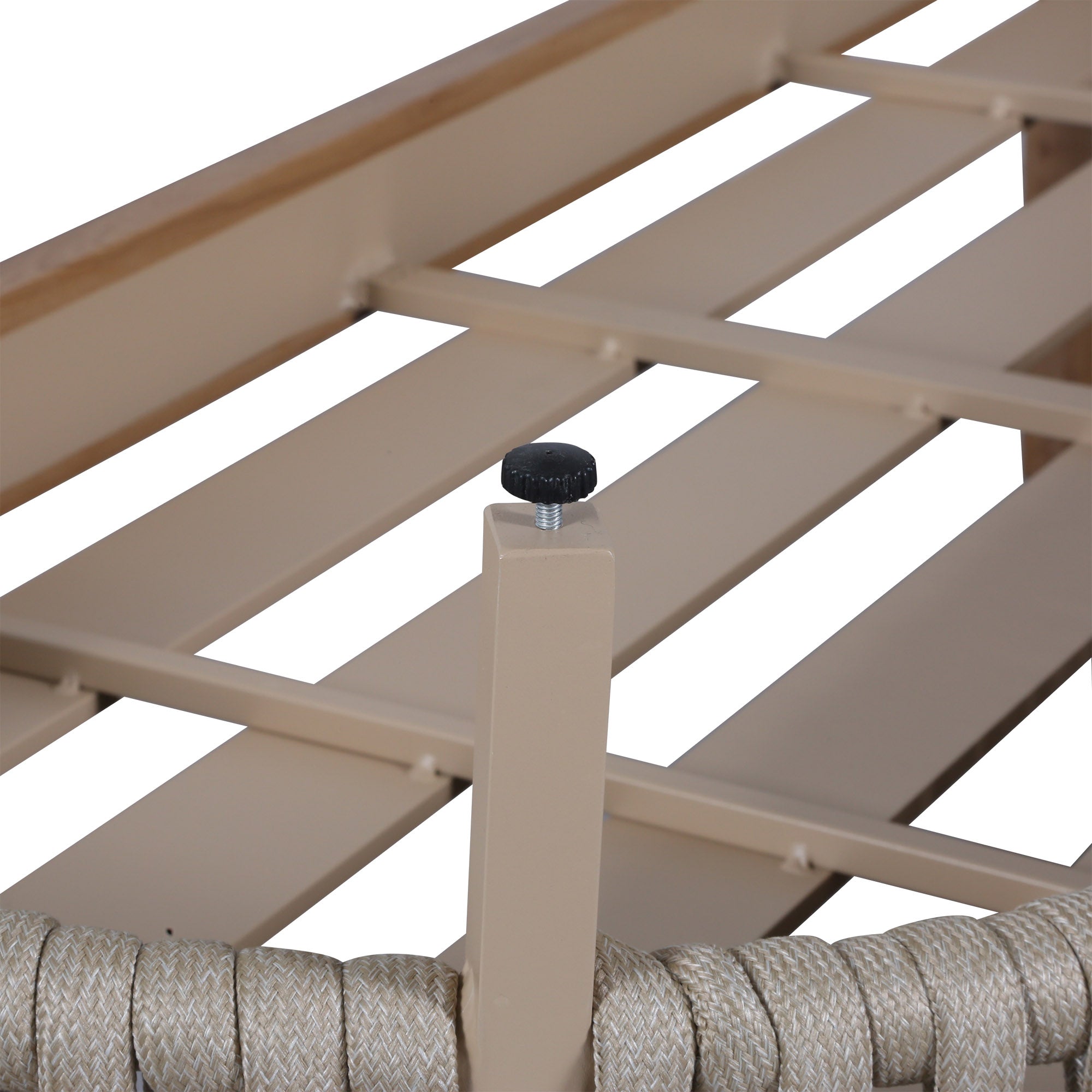 Due in 15/06/26 |Orion Range Natural Rope & Wood-Effect Aluminium Sofa Set | Premium Outdoor Lounge Furniture