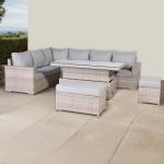 Aurora Range High Back Left Hand  Corner Sofa Set with Rising Table