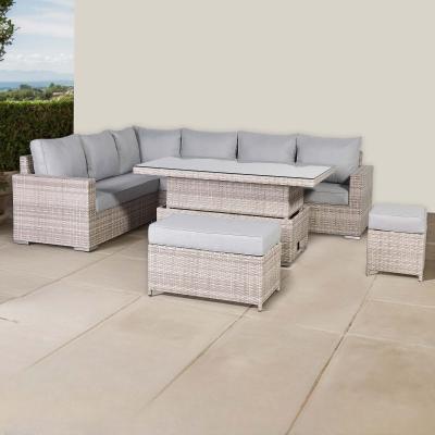 Aurora Range High Back Left Hand  Corner Sofa Set with Rising Table