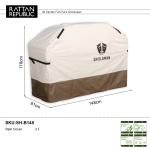SH-B148-(148x61xH119cm) BBQ Heavy Duty Waterproof Cover for Barbecue