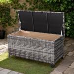 Dario Range Large Storage Box  in Grey / Brown Rattan Weave