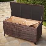 Dario Range Large Storage Box  in Grey / Brown Rattan Weave