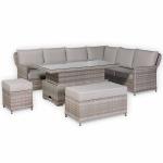 Havana Range High Back Right Hand Corner Sofa Set with Rising Table