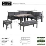 Titan Range High Back Right Hand Corner Sofa Set