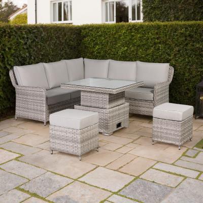 Havana Range Square Corner Sofa Set with Rising Table
