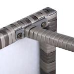 Bax Mice Wicker Raised Dog House / Rattan Dog Bed for Indoor/Outdoor with Removable Roof and Cushion in Grey