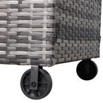 Dario Range Large Storage Box  in Grey / Brown Rattan Weave