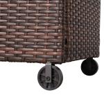 Dario Range Large Storage Box  in Grey / Brown Rattan Weave