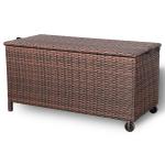 Dario Range Large Storage Box  in Grey / Brown Rattan Weave
