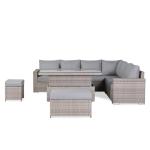 Aurora Range High Back Right Hand Corner Sofa Set with Rising Table