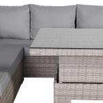 Aurora Range High Back Right Hand Corner Sofa Set with Rising Table