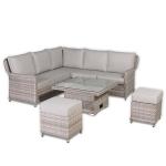 Havana Range Square Corner Sofa Set with Rising Table