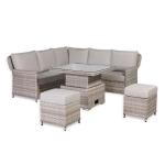 Havana Range Square Corner Sofa Set with Rising Table
