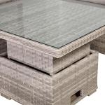 Havana Range Square Corner Sofa Set with Rising Table