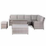 Havana Range High Back Right Hand Corner Sofa Set with Rising Table
