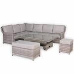 Havana Range High Back Left Hand Corner Sofa  Set with Rising Table