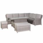 Havana Range High Back Right Hand Corner Sofa Set with Rising Table