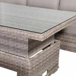 Havana Range High Back Left Hand Corner Sofa  Set with Rising Table