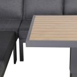 Titan Range Square Corner Sofa Set With Rising Table