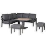 Titan Range Square Corner Sofa Set With Rising Table