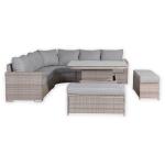 Aurora Range Large Round Corner Sofa Set with Rising Table
