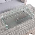 Aurora Range High Back Right Hand Corner Sofa Set with Fire Pit Rising Table