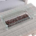 Aurora Range High Back Right Hand Corner Sofa Set with Fire Pit Rising Table