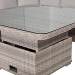 Havana Range Round Corner Sofa Set with Rising Table