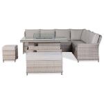 Havana Range High Back Right Hand Corner Sofa Set with Fire Pit Rising Table