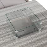 Havana Range Round Corner Sofa Set with Fire Pit Rising Table