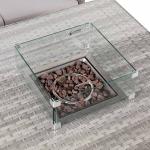 Havana Range Round Corner Sofa Set with Fire Pit Rising Table