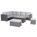 Catalina Range Modular Corner Sofa Set with Fire Pit Rising Table