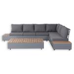 Titan Range Corner Sofa Set with Wood Top Coffee Table
