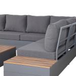 Titan Range Corner Sofa Set with Wood Top Coffee Table