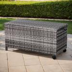 Dario Range Large Storage Box  in Grey / Brown Rattan Weave